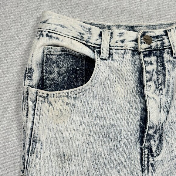 Vintage TRAFFIC Side Ribbon Ice Wash Slim Fit Jeans High Waist Size W26xL28.5 - Picture 5 of 16